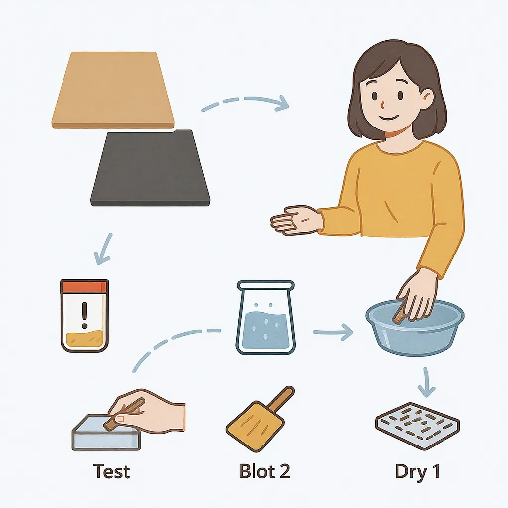 Diagram Of A Person Identifying Floor Type And Following Ten-step