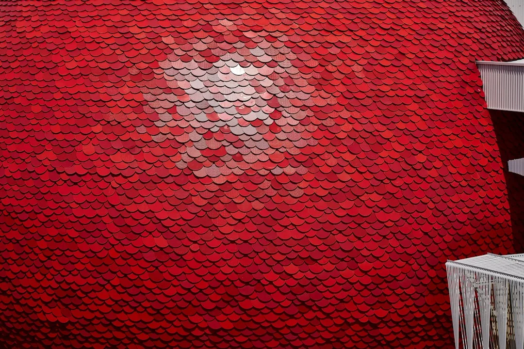 New Carpet With Red Stains From Shoes