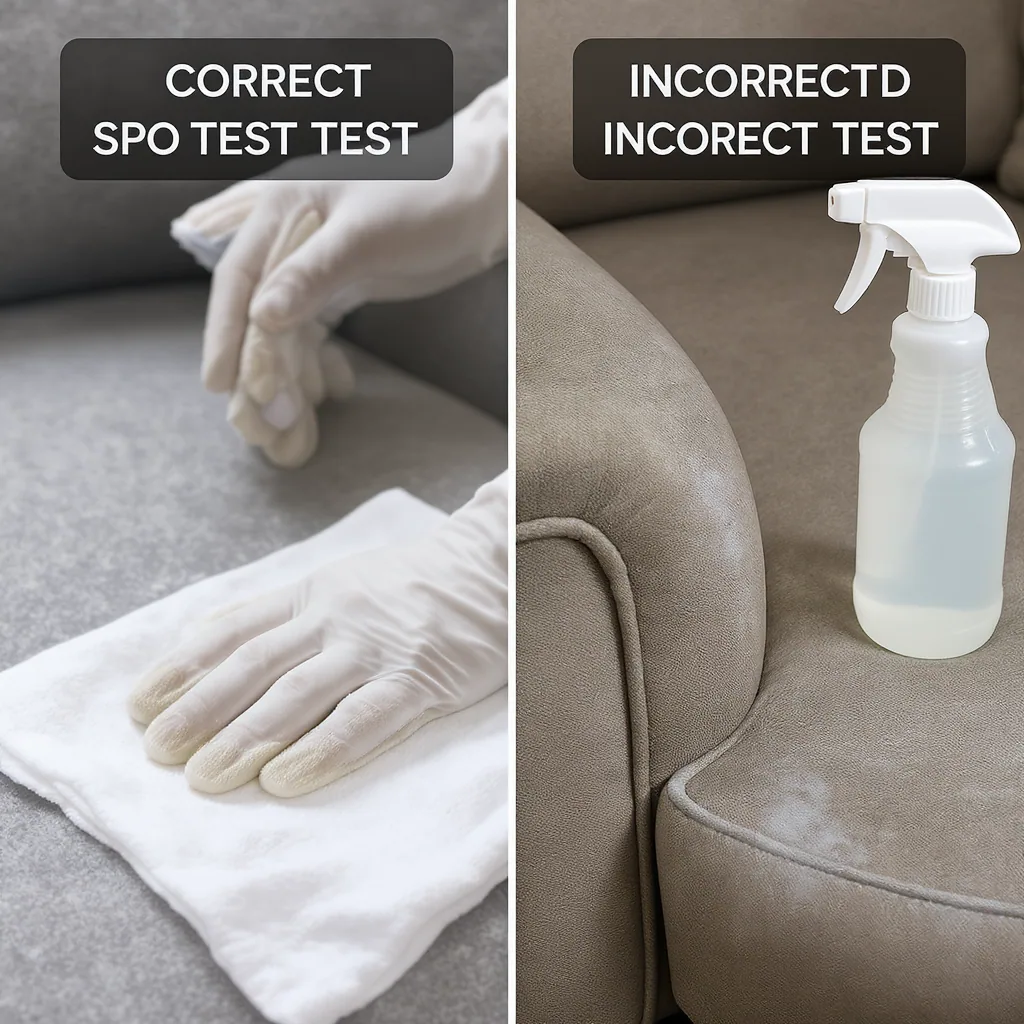 Close-up Comparison Of Correct Dabbing On Hidden Area Versus Incorrect